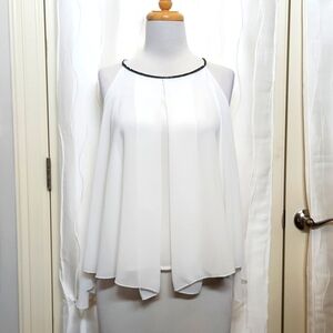 NWT Rlinea White Layered Tank Top